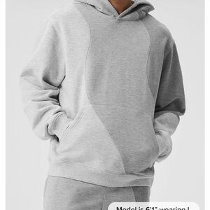 ALO Yoga Gray Tonal Make Waves Unisex hoodie